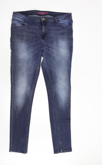 Jealous 21 Womens Blue  Denim Skinny Jeans Size 36 L33 in