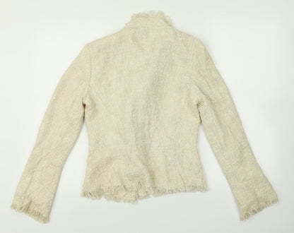 Zara Womens Beige   Cardigan Jumper Size 10