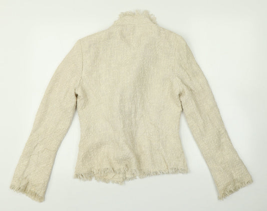 Zara Womens Beige   Cardigan Jumper Size 10