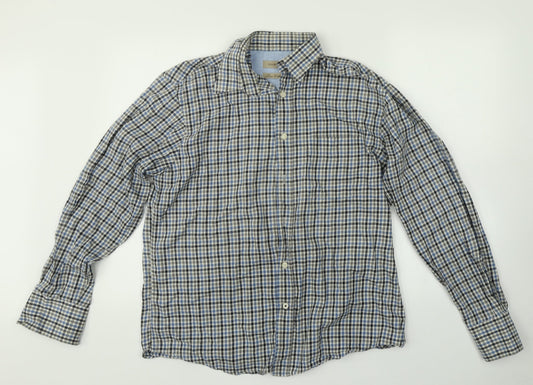 woolworths Mens Multicoloured Plaid   Button-Up Size M