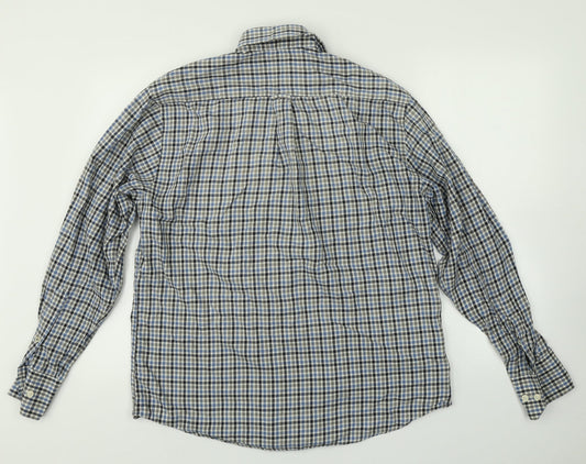 woolworths Mens Multicoloured Plaid   Button-Up Size M