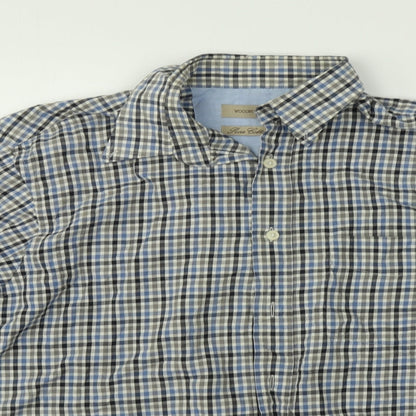 woolworths Mens Multicoloured Plaid   Button-Up Size M