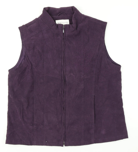 EMW Womens Purple   Vest Jumper Size M