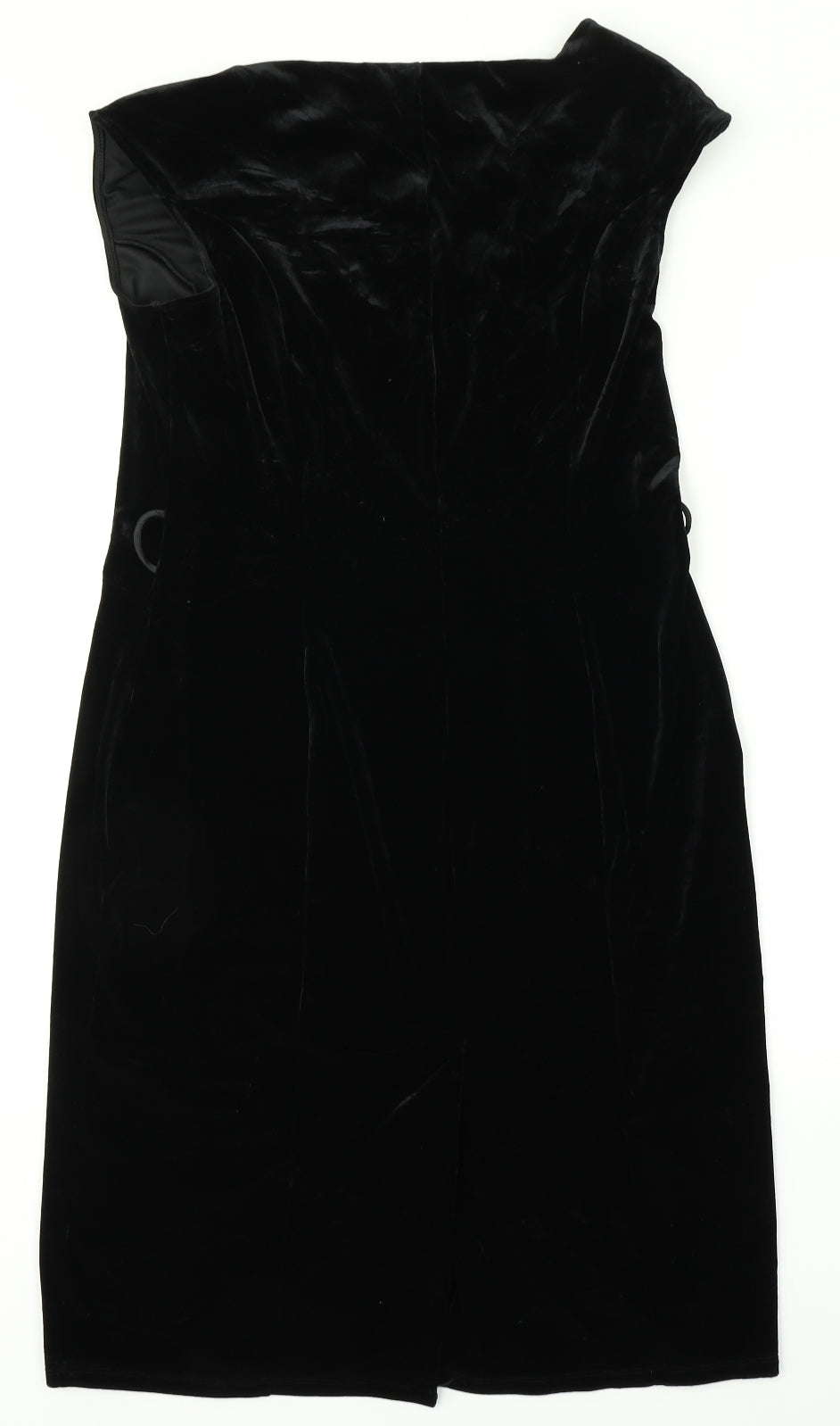 M&S Womens Beige  Satin A-Line  Size 14