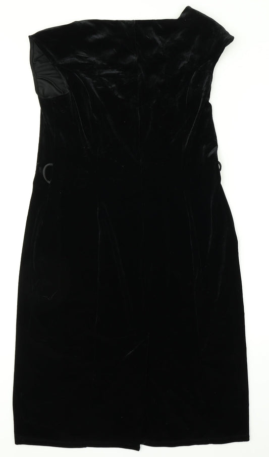 M&S Womens Beige  Satin A-Line  Size 14