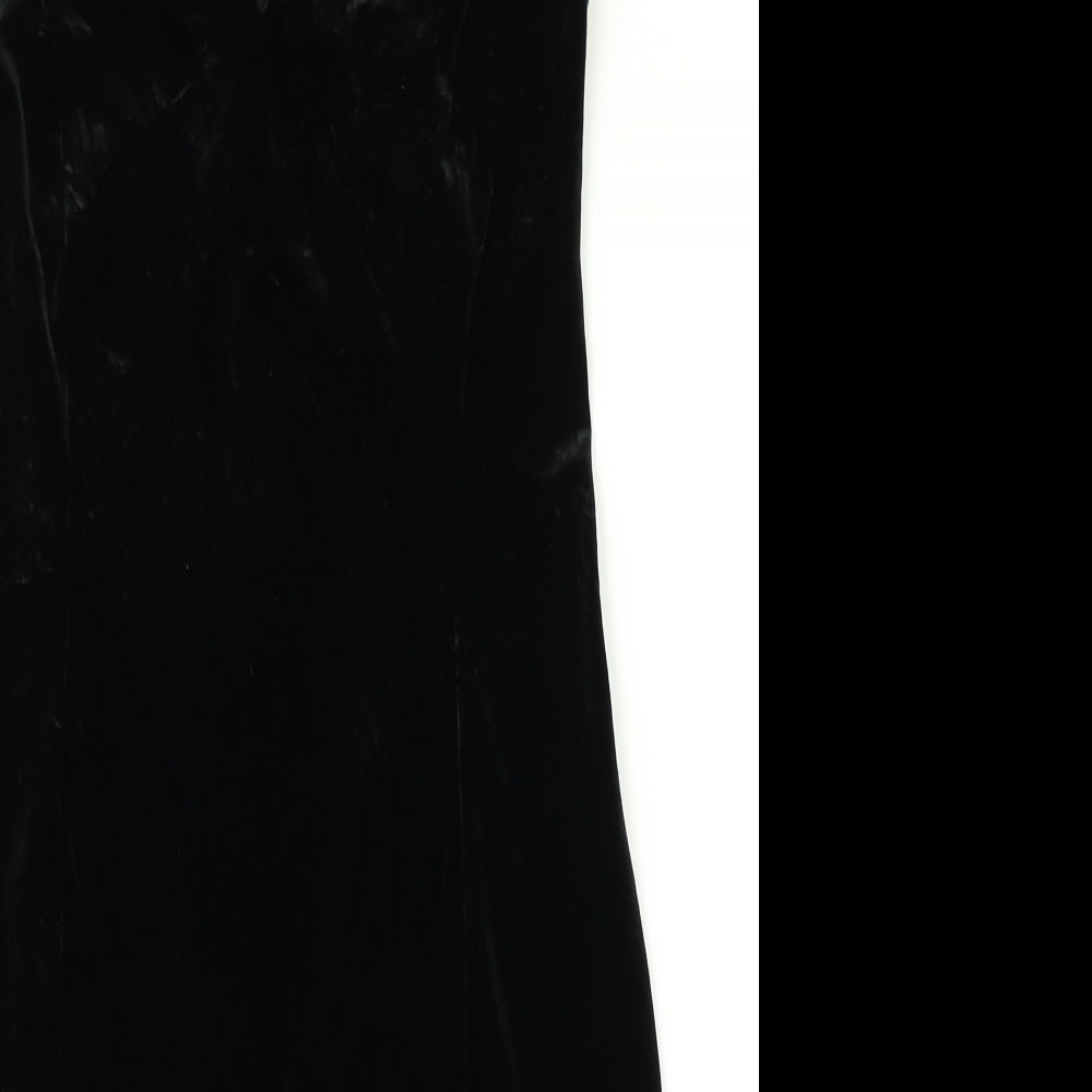 M&S Womens Beige  Satin A-Line  Size 14