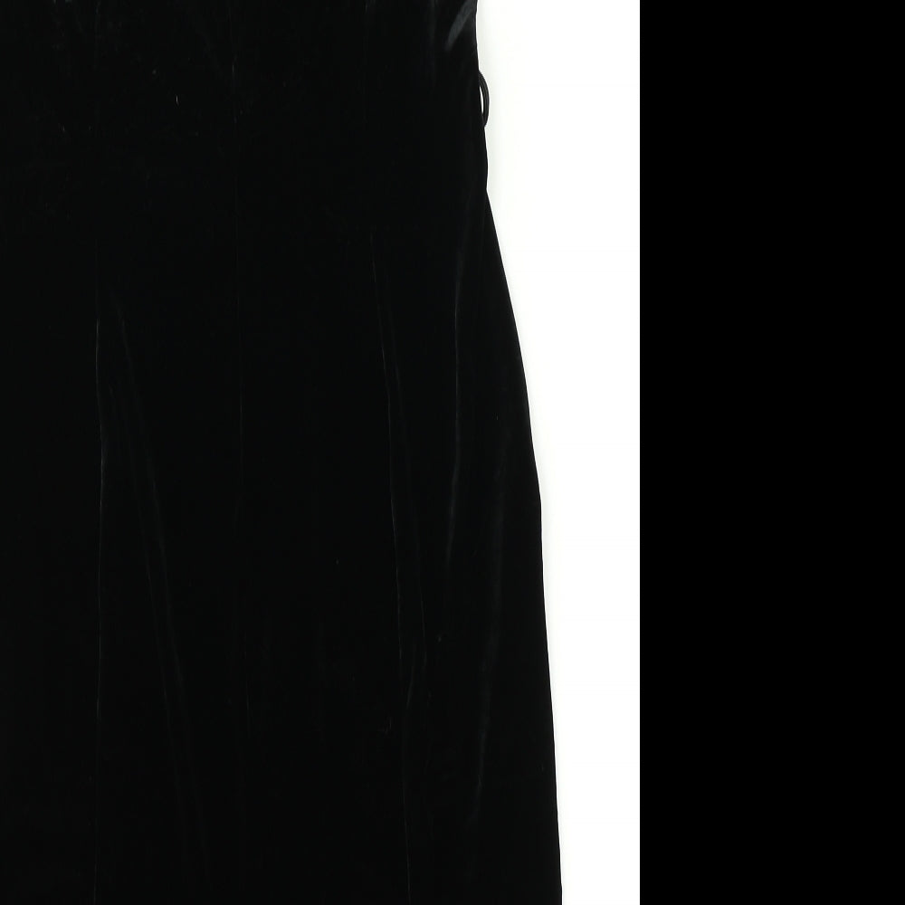 M&S Womens Beige  Satin A-Line  Size 14