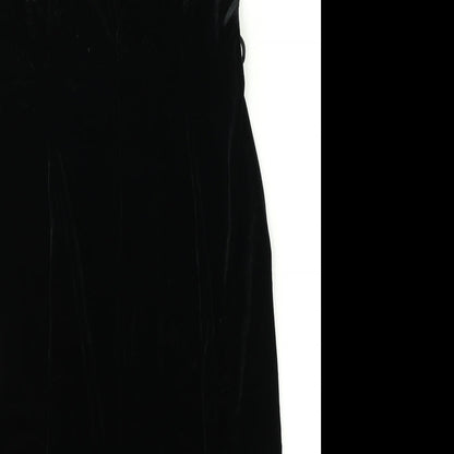 M&S Womens Beige  Satin A-Line  Size 14