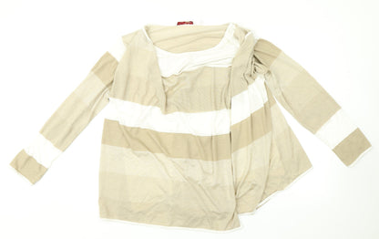 EMW Womens Multicoloured Striped Canvas Pullover Jumper Size L