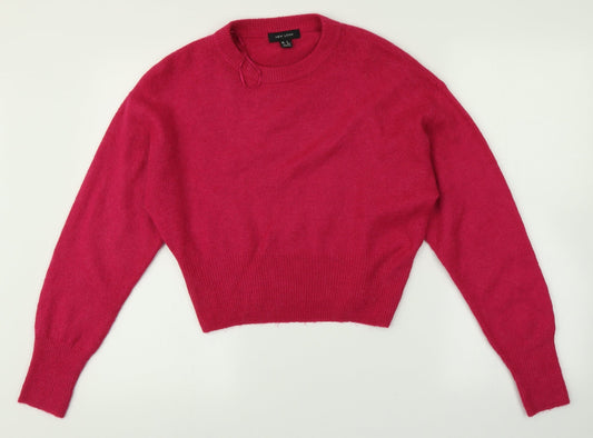 Womens UK Size S New Look Pink Pullover Jumper