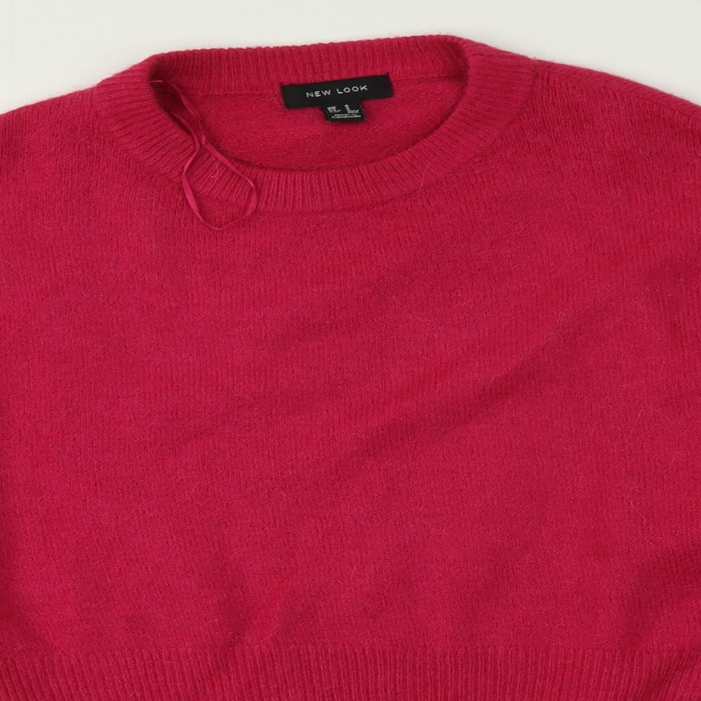 Womens UK Size S New Look Pink Pullover Jumper