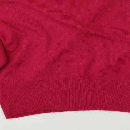 Womens UK Size S New Look Pink Pullover Jumper
