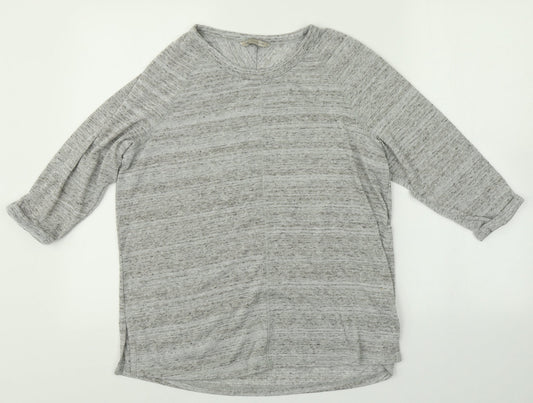 Womens UK Size 14 M&S Grey Basic T-Shirt