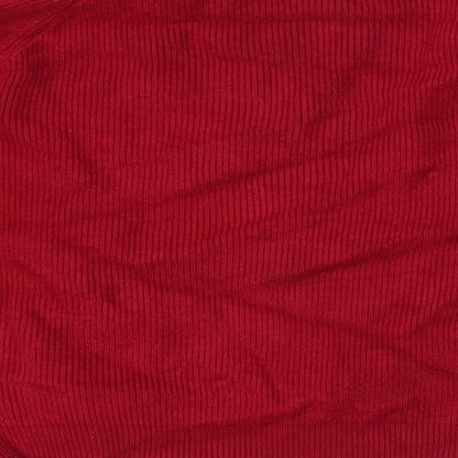 Womens UK Size  Preworn Red Pullover Jumper