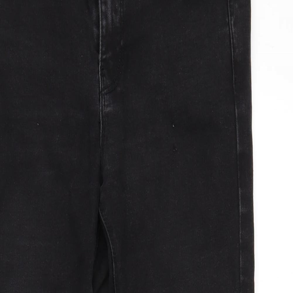 Denim Co. Womens Black   Straight Jeans Size 10 L28 in