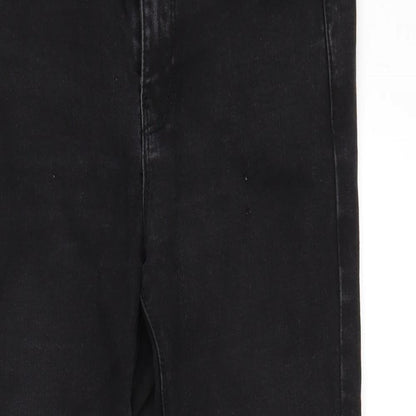 Denim Co. Womens Black   Straight Jeans Size 10 L28 in