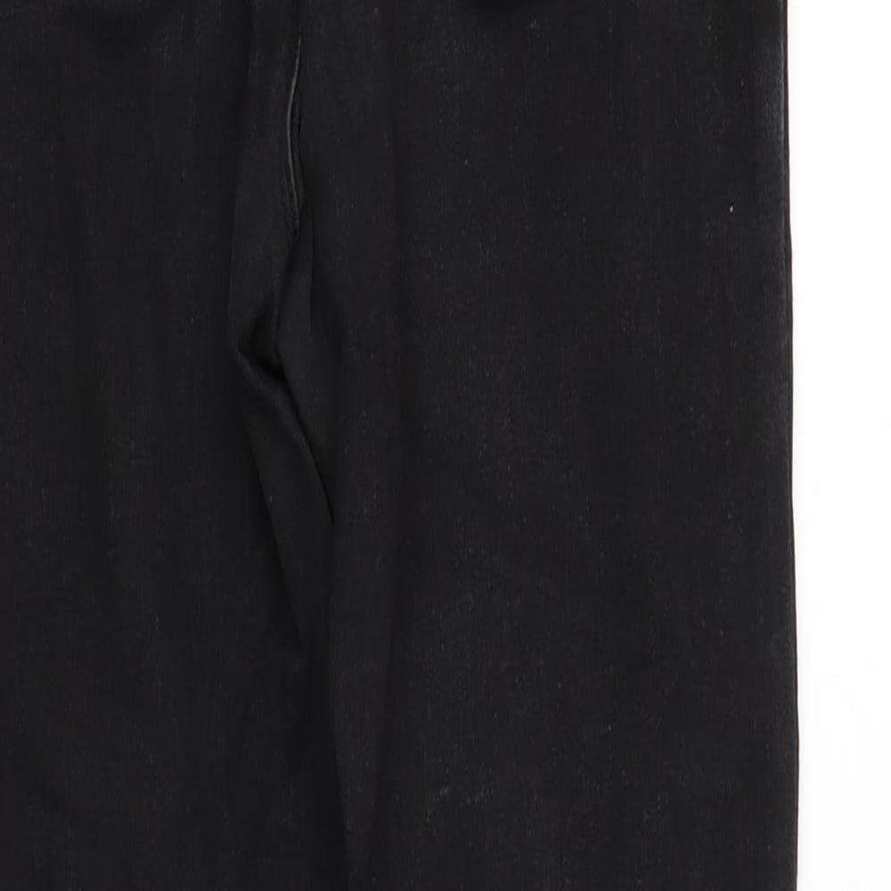 Denim Co. Womens Black   Straight Jeans Size 10 L28 in