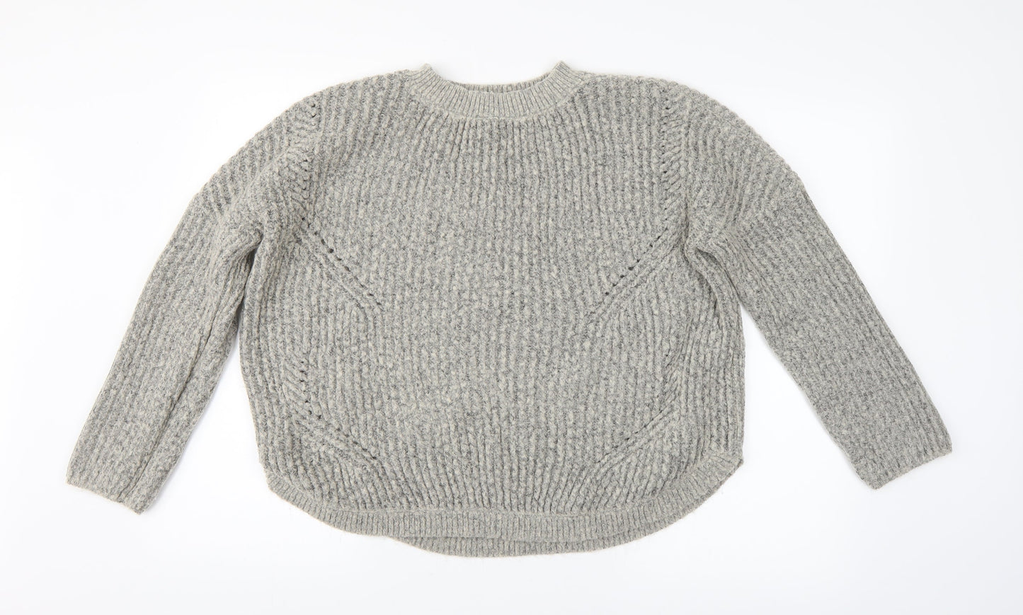 Womens UK Size L Only Grey Pullover Jumper