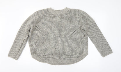 Womens UK Size L Only Grey Pullover Jumper