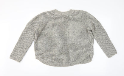 Womens UK Size L Only Grey Pullover Jumper