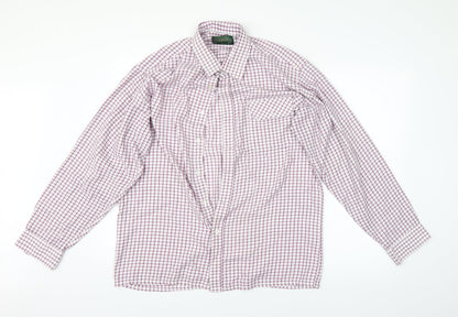 Mens UK Size L Oxford Multicoloured  Button-Up Long Sleeve Casual Shirt