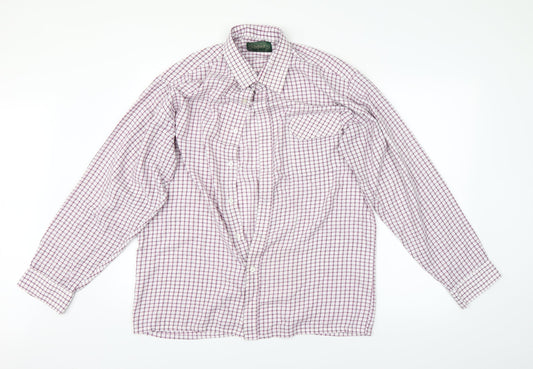 Mens UK Size L Oxford Multicoloured  Button-Up Long Sleeve Casual Shirt