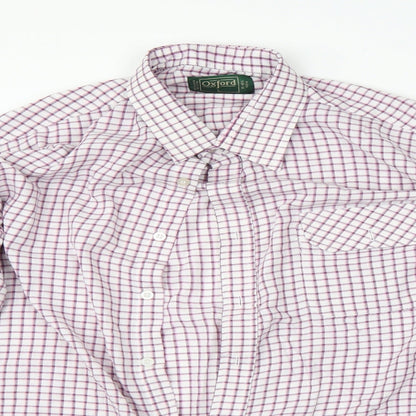 Mens UK Size L Oxford Multicoloured  Button-Up Long Sleeve Casual Shirt