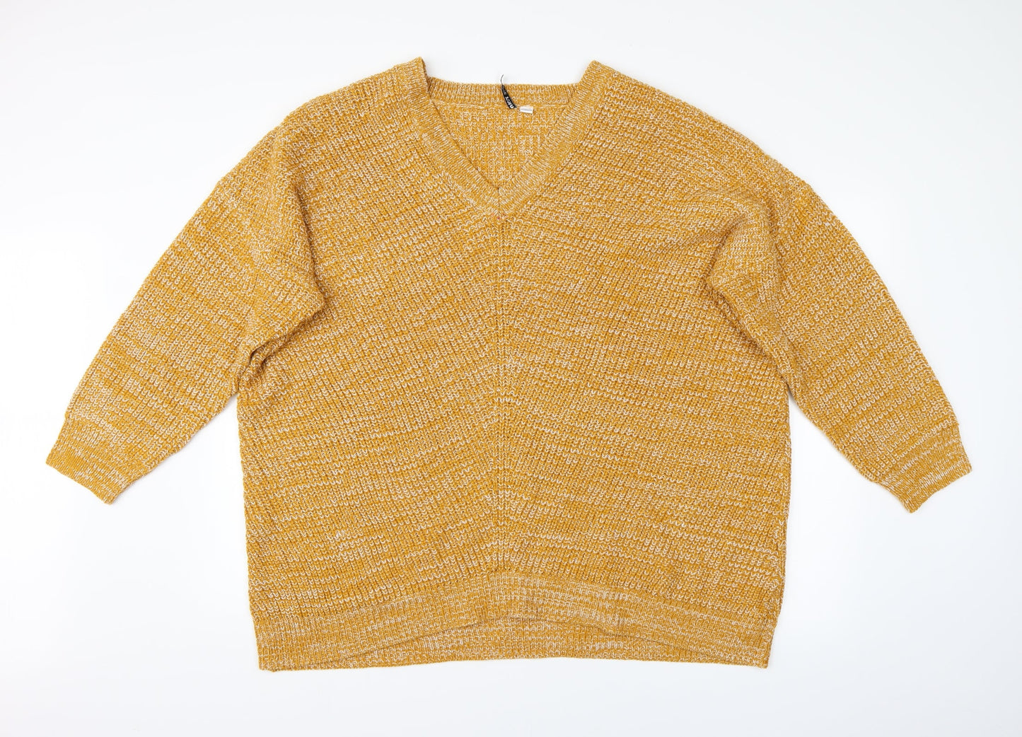 Womens UK Size L Capsule Orange Pullover Jumper