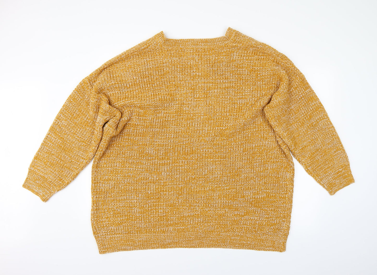 Womens UK Size L Capsule Orange Pullover Jumper