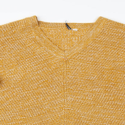 Womens UK Size L Capsule Orange Pullover Jumper