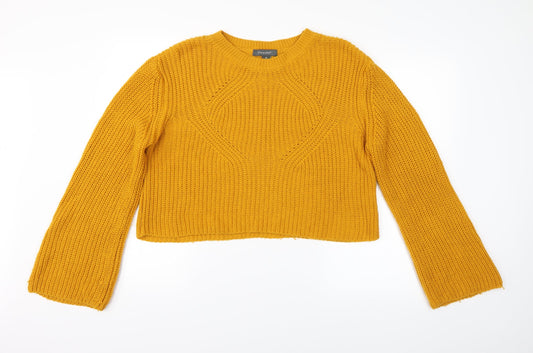 Primark Womens Orange Striped  Pullover Jumper Size 12