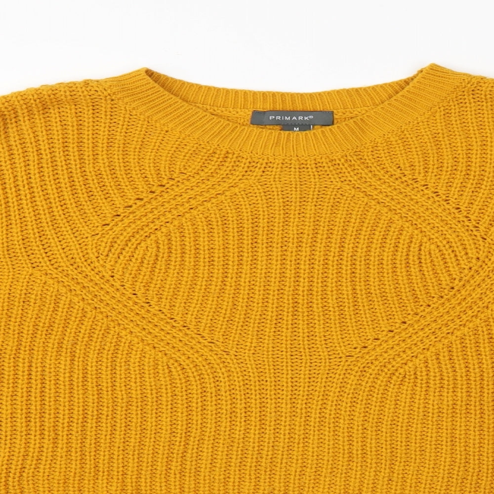 Primark Womens Orange Striped  Pullover Jumper Size 12