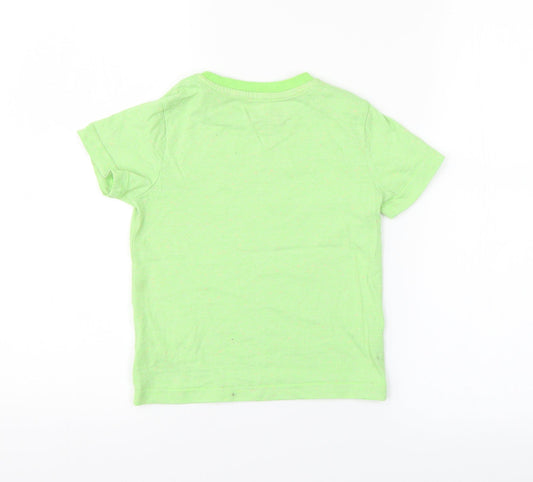 F&F Boys Green   Basic T-Shirt Size 3-4 Years