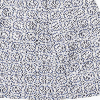 New Look Womens Blue Argyle/Diamond  A-Line Set Size 8