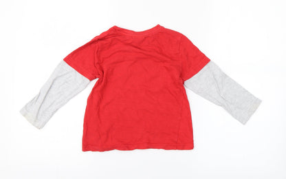 Preworn Boys Red   Basic T-Shirt   - Super Mario