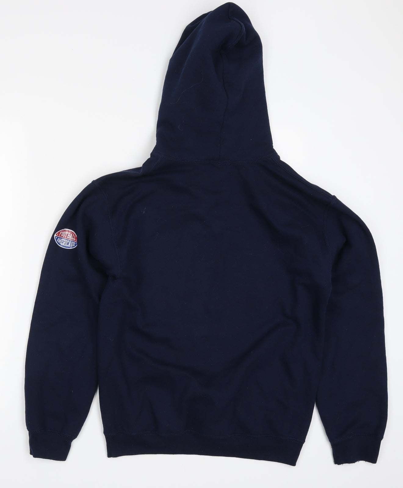 Mens UK Size S Gildan Blue Pullover Hoodie