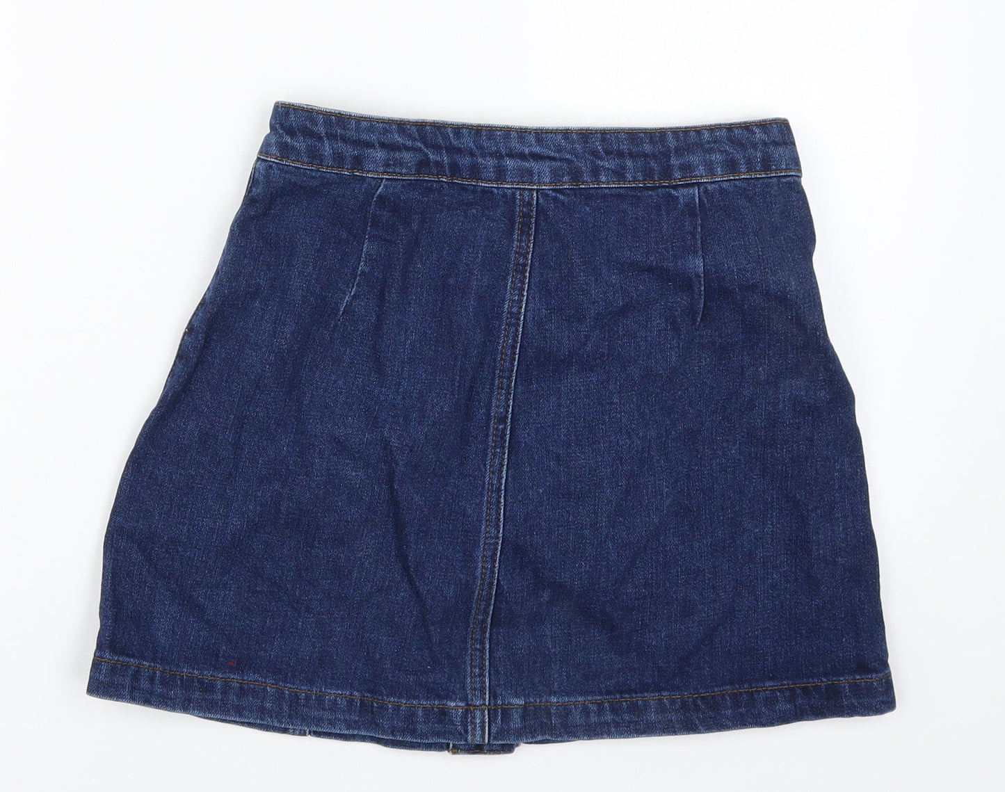 Womens UK Size 8 Topshop A-Line Denim Skirt