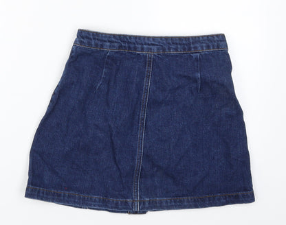 Womens UK Size 8 Topshop A-Line Denim Skirt