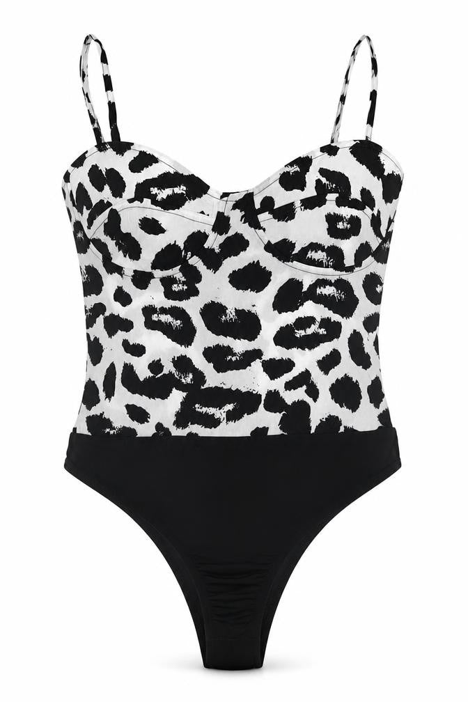 Womens UK Size 4 PRETTYLITTLETHING One-Piece Black Bodysuit