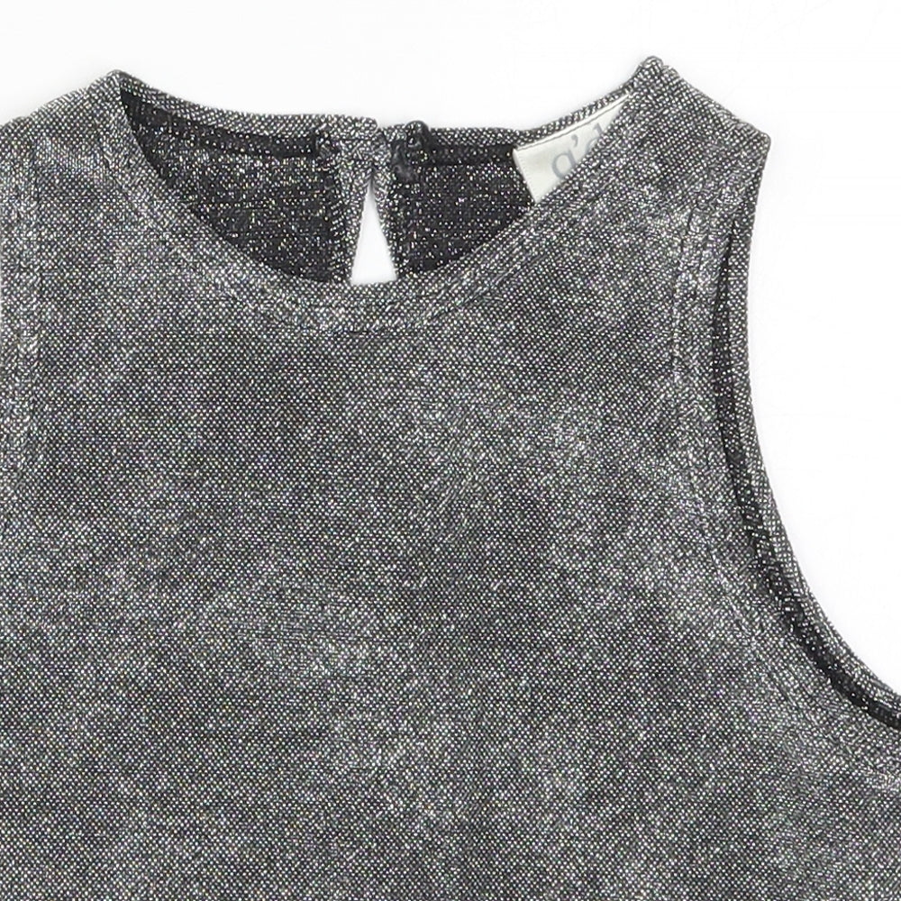 Qdos Womens Grey   Basic T-Shirt Size 10