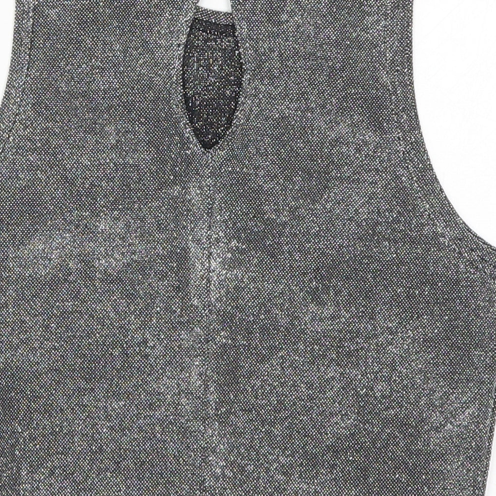 Qdos Womens Grey   Basic T-Shirt Size 10
