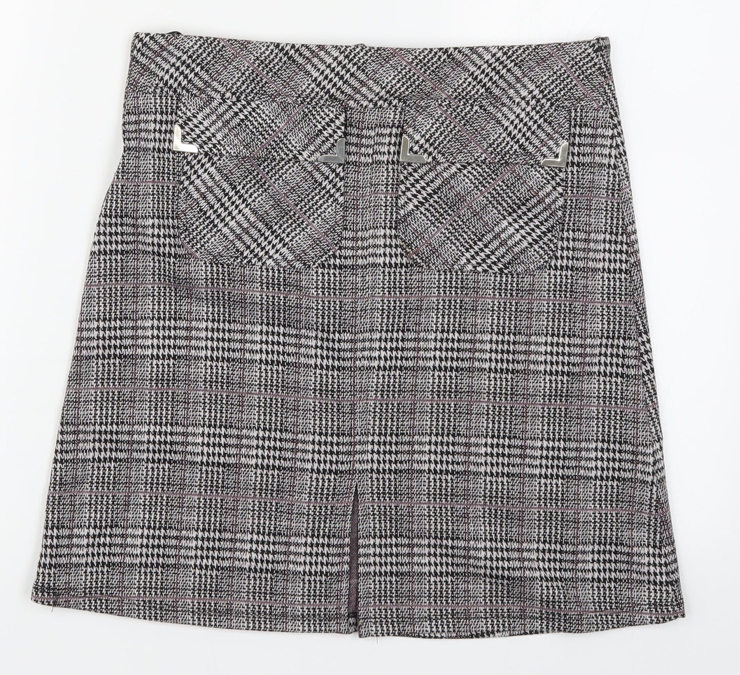 Dorothy Perkins Womens Purple Check  A-Line Skirt Size 8