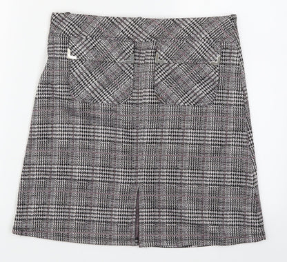 Dorothy Perkins Womens Purple Check  A-Line Skirt Size 8