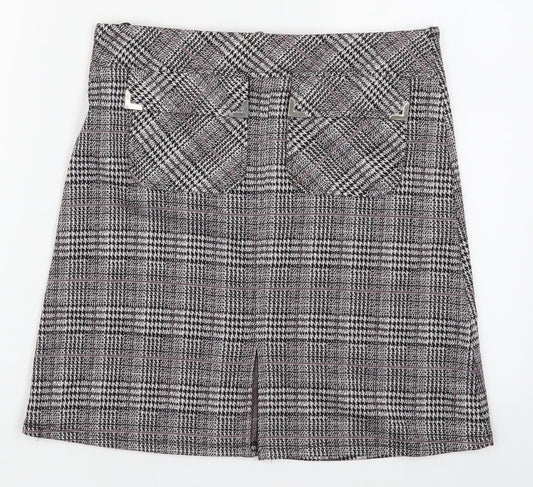 Dorothy Perkins Womens Purple Check  A-Line Skirt Size 8