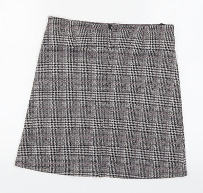 Dorothy Perkins Womens Purple Check  A-Line Skirt Size 8