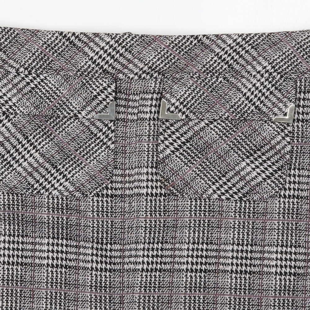 Dorothy Perkins Womens Purple Check  A-Line Skirt Size 8