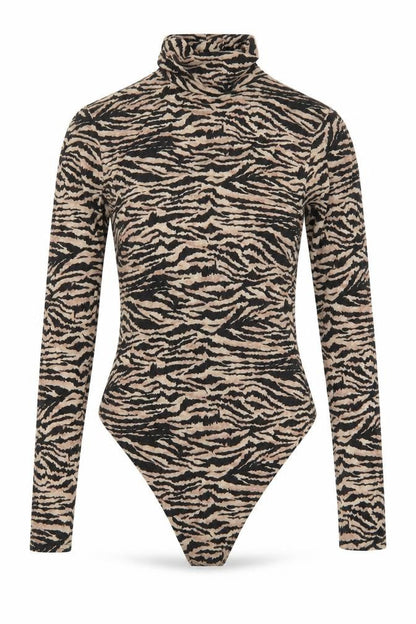 Womens UK Size 6 I SAW IT FIRST One-Piece Brown Bodysuit
