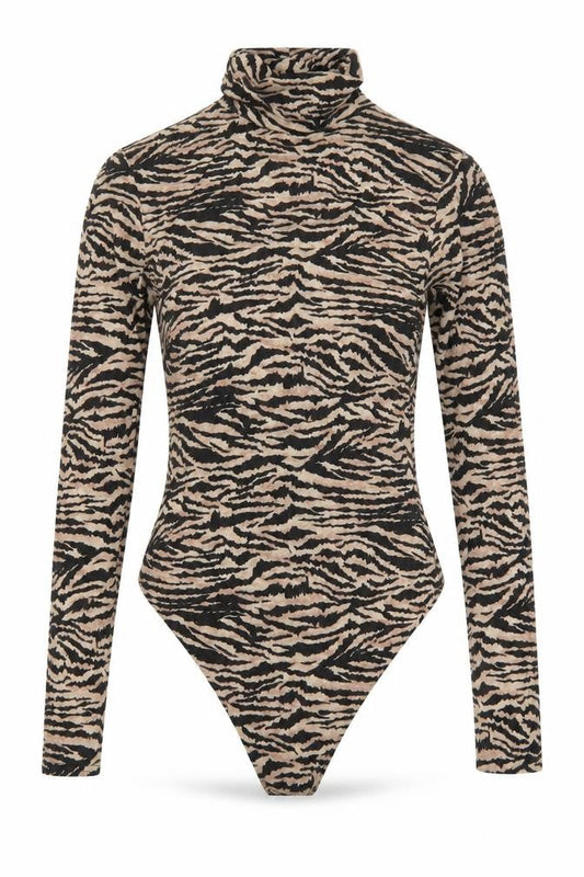 Womens UK Size 6 I SAW IT FIRST One-Piece Brown Bodysuit