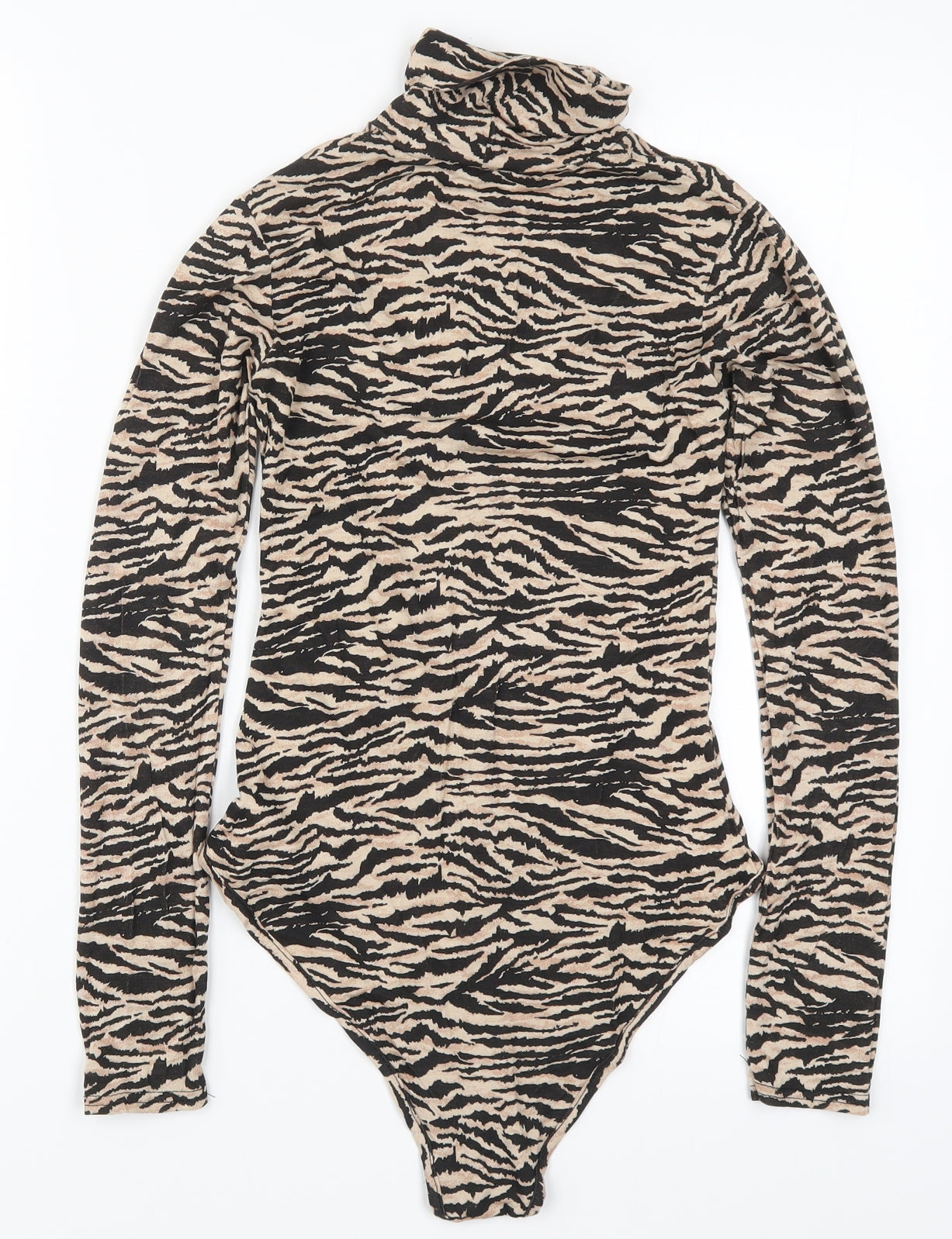 I SAW IT FIRST Womens Brown Animal Print  Bodysuit One-Piece Size 6