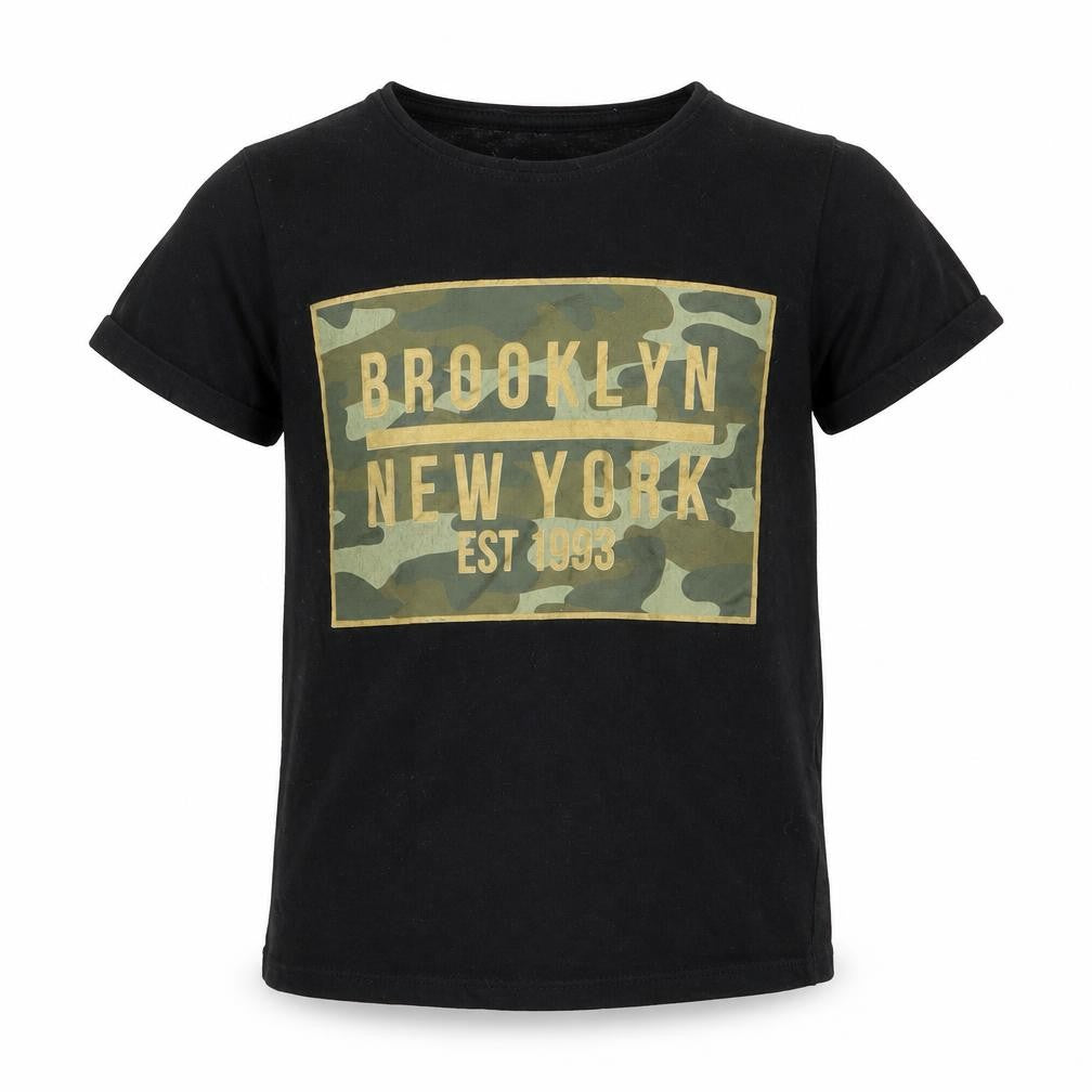 Primark Boys Black   Basic T-Shirt Size 7-8 Years  - Brooklyn New York